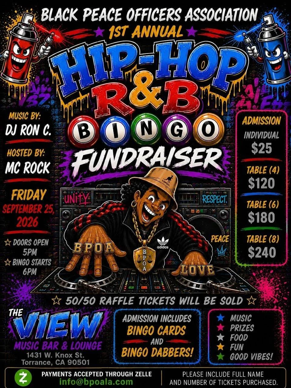 Hip Hop + R&B Bingo Fundraiser
