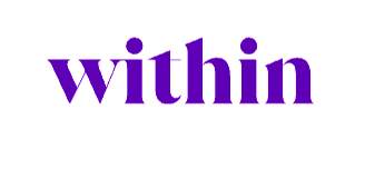 The word 'within' written in purple lowercase letters.