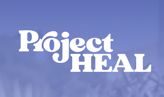 Blue background with white text that reads 'Project HEAL'.