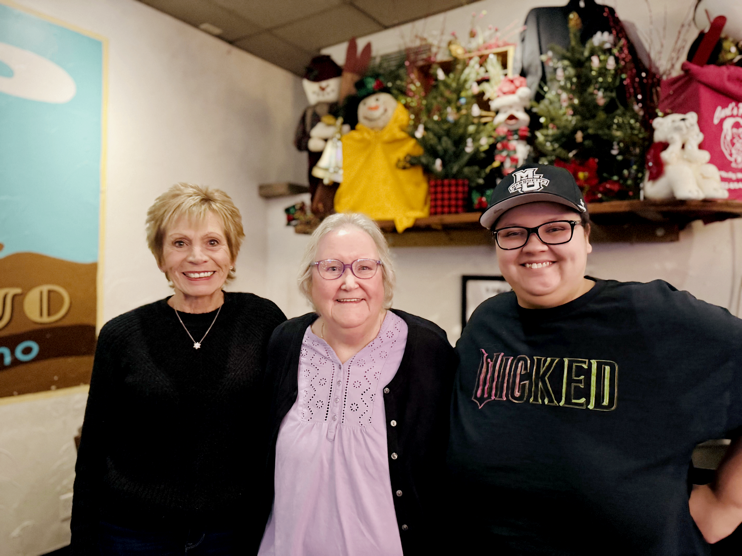 Photo of the author and her mother and godmother, Phyllis