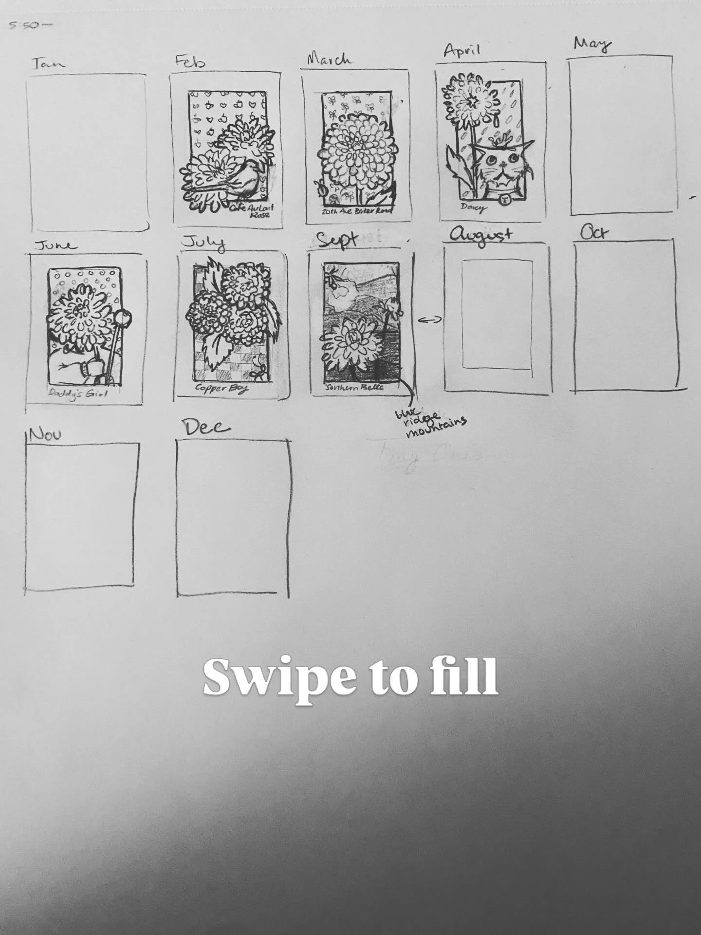 Twelve months of #dahlias!