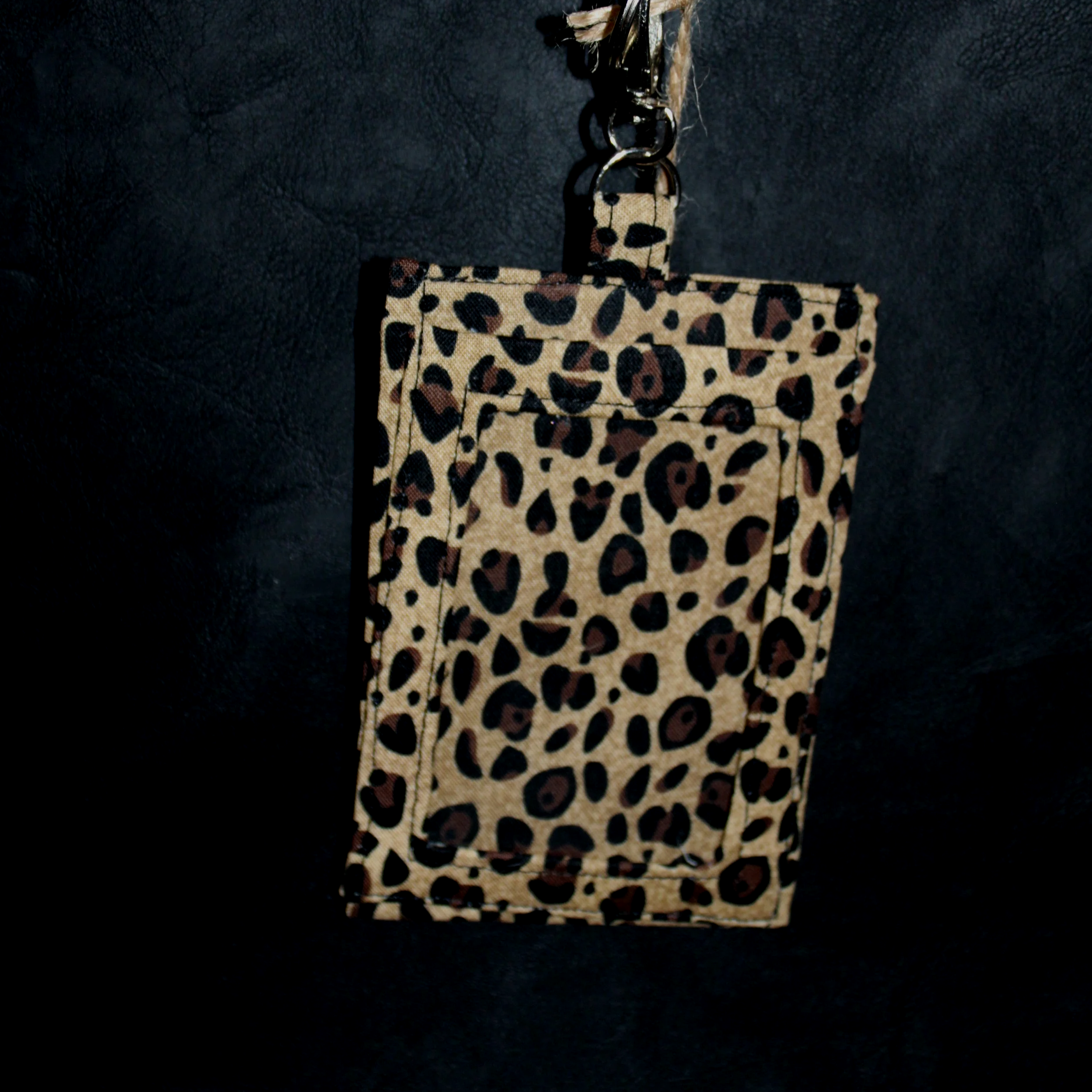 Sahara Scrunch Lanyard with Badge Holder