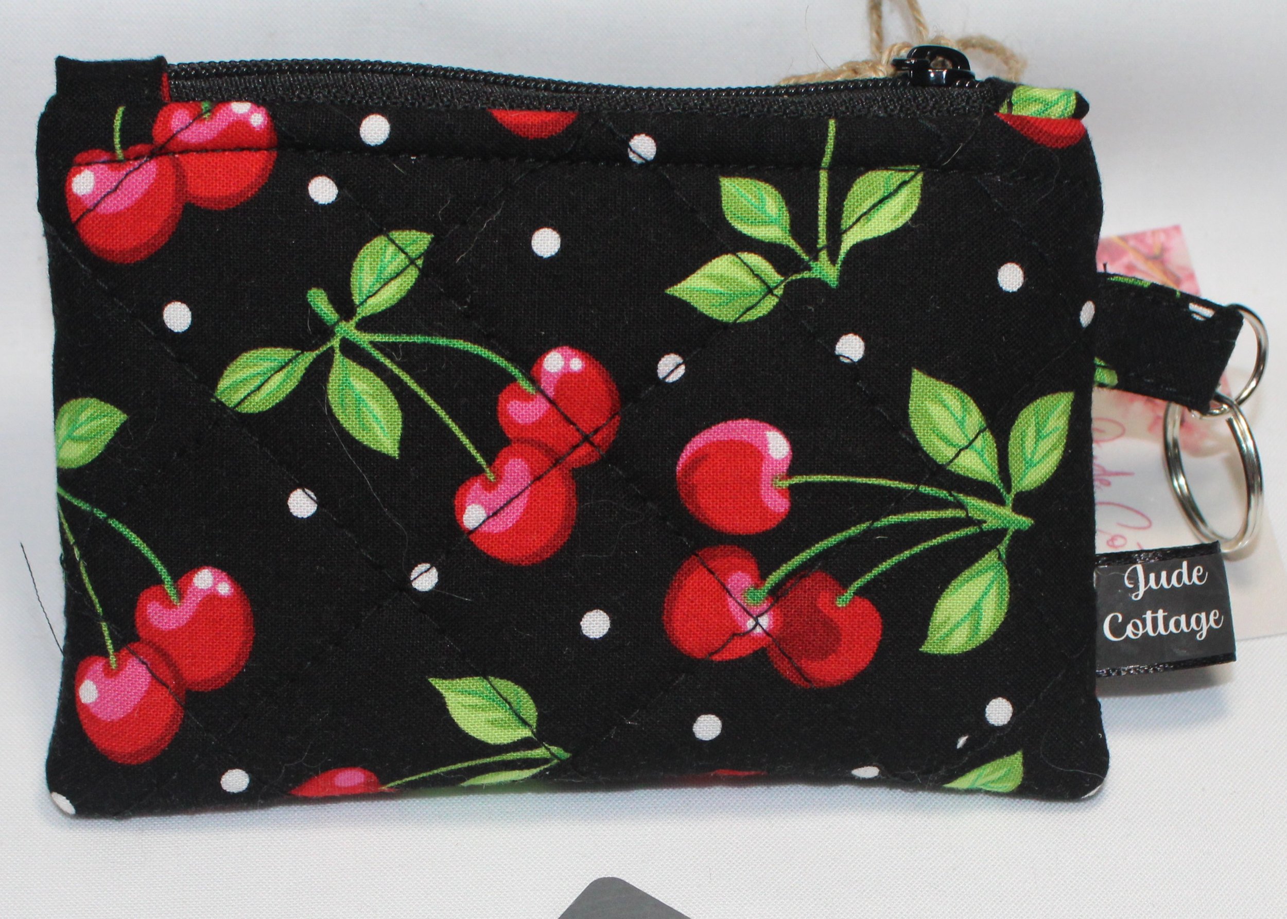 Scattered Cherries Keychain Wallet