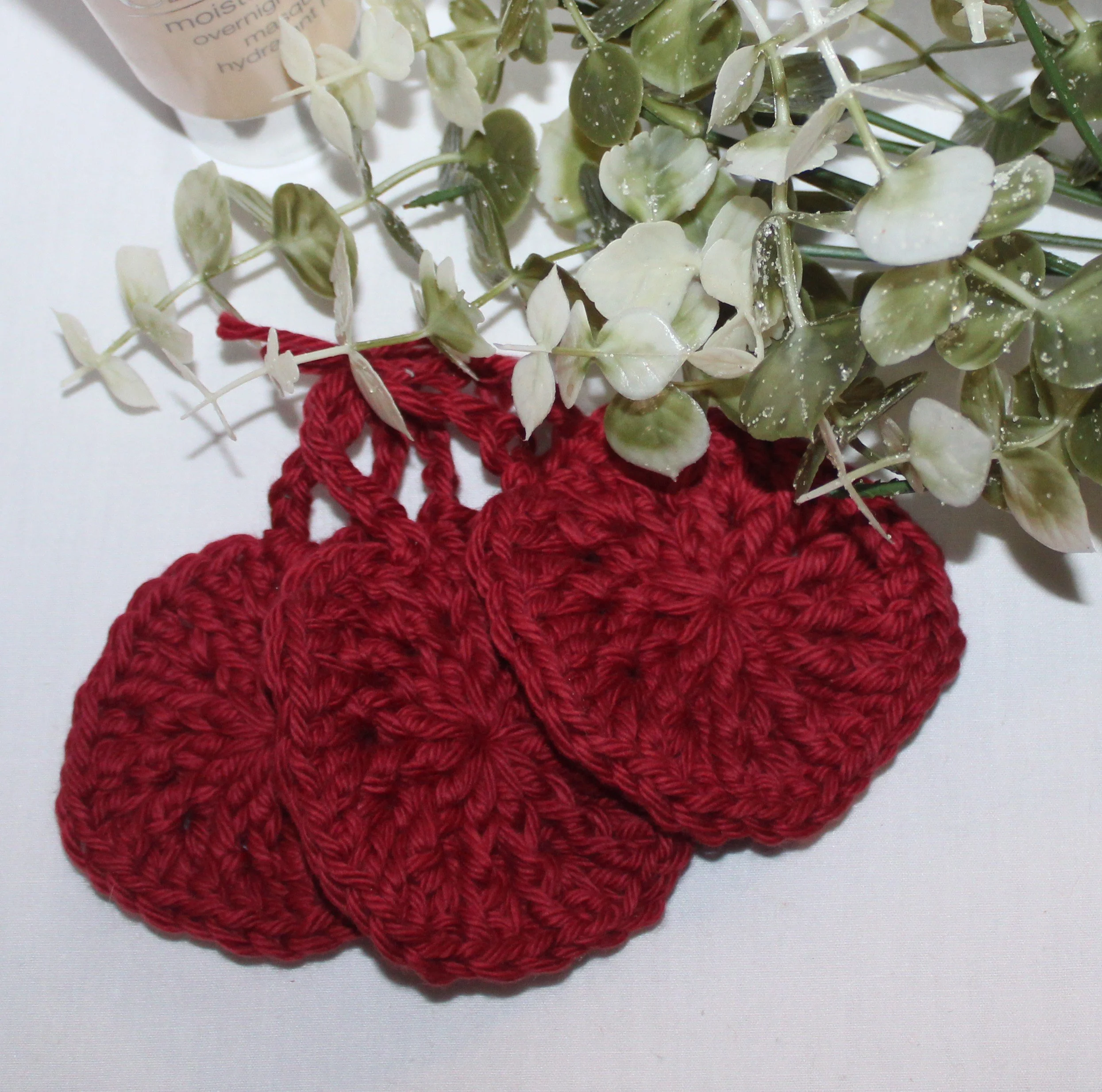 Burgundy Face Scrubbies