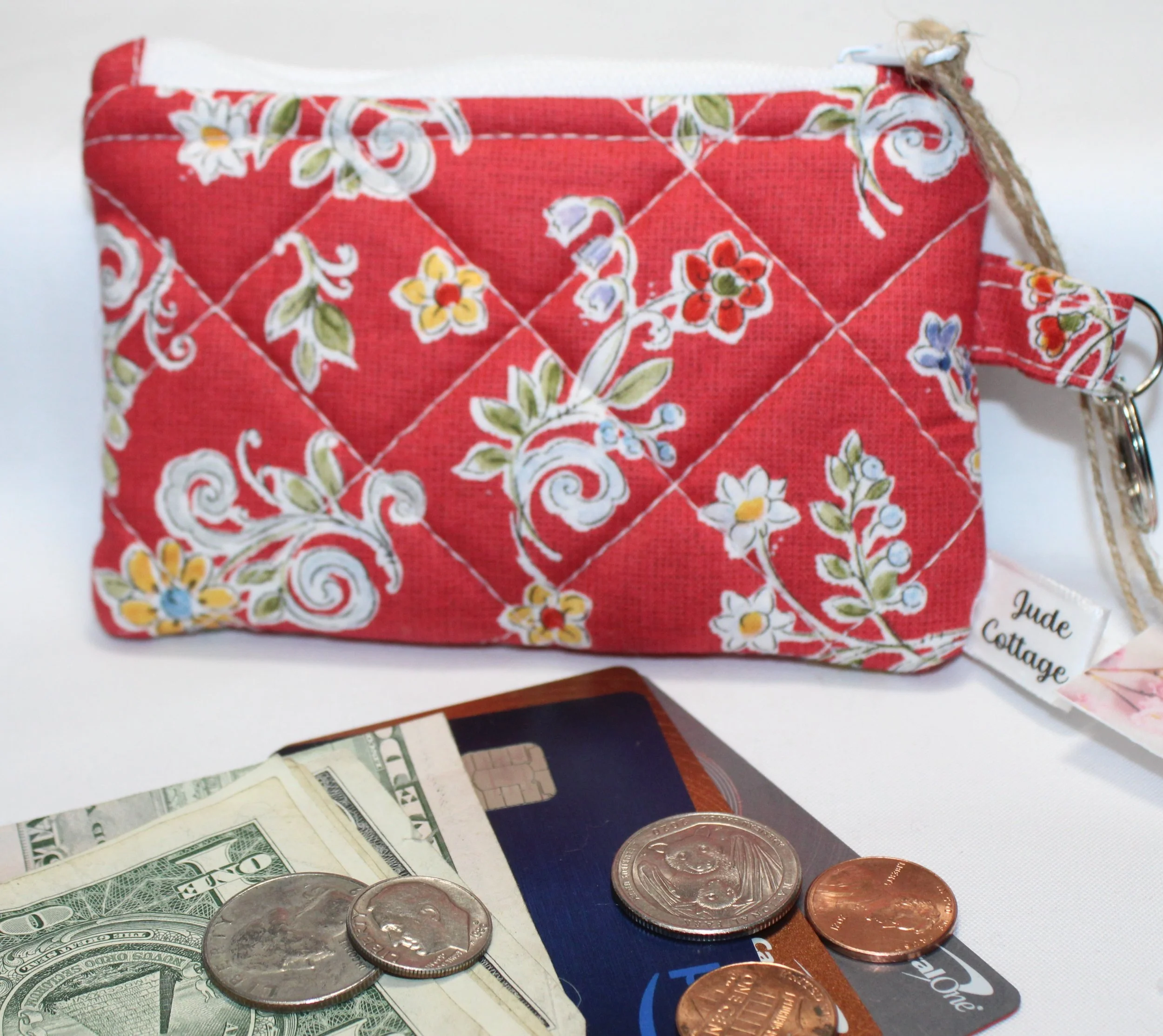 Liberty Red Keychain Wallet