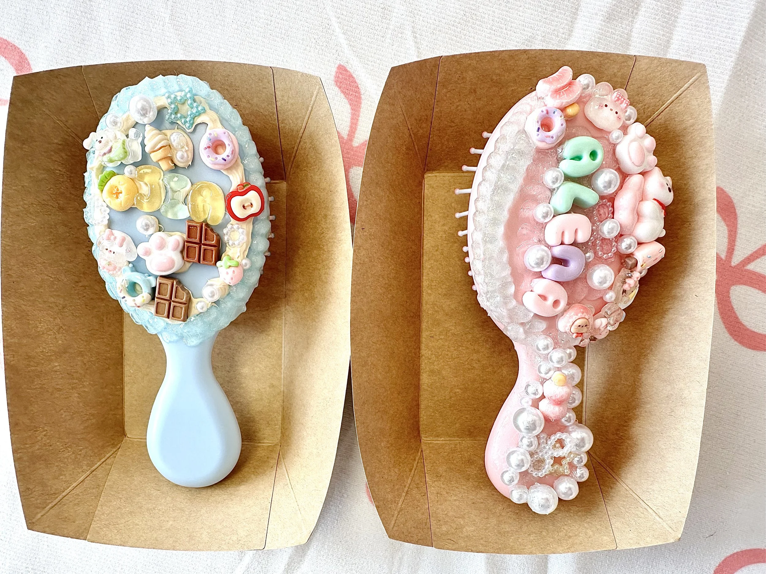 Cream Glue Hair Comb