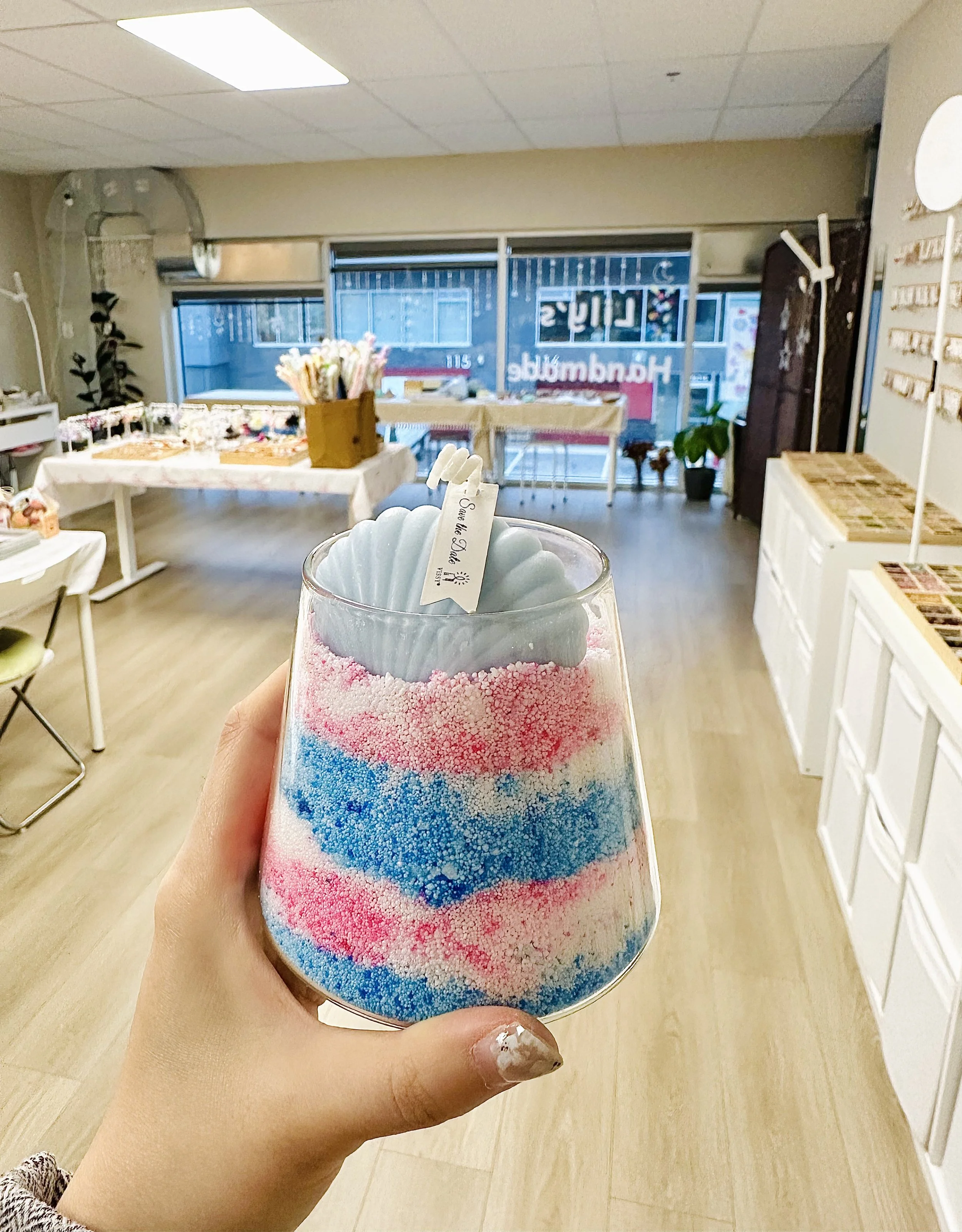 Sand Art Candle