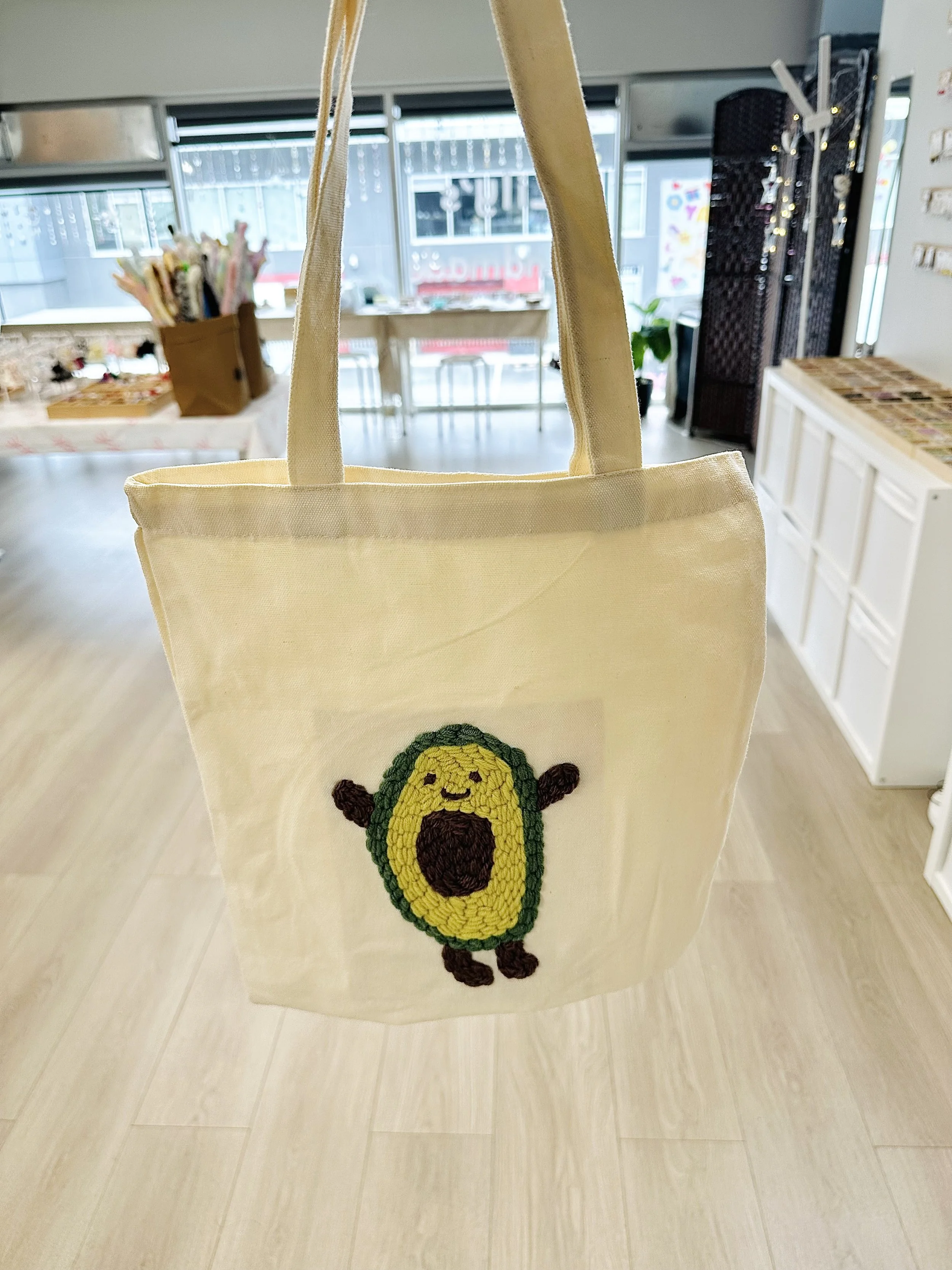 Punch Needle Tote Bag