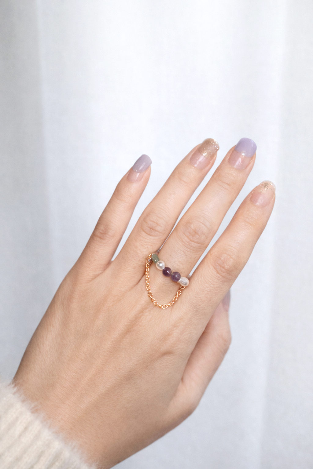 Crystal Beaded Ring