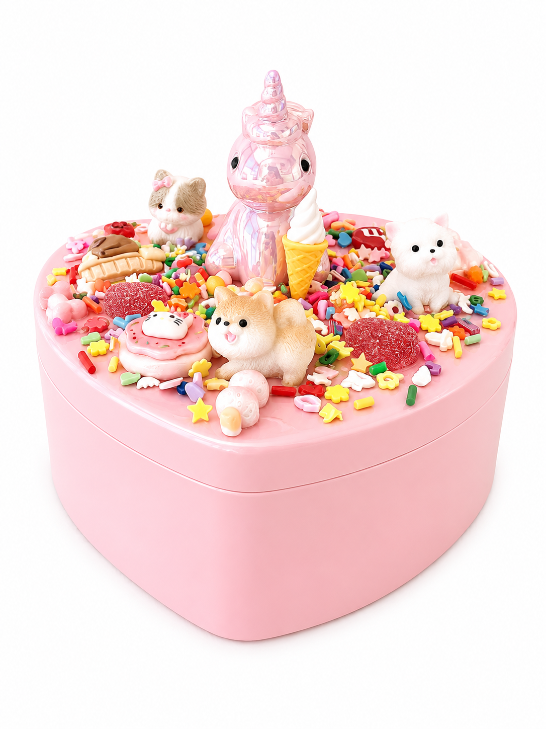 Cream Glue Jewelry Box