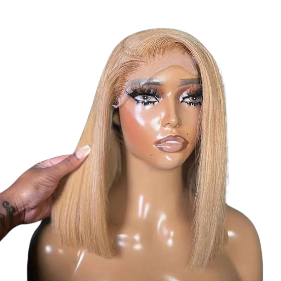 12” HONEY BLONDE HD STRAIGHT BOB – 13x4