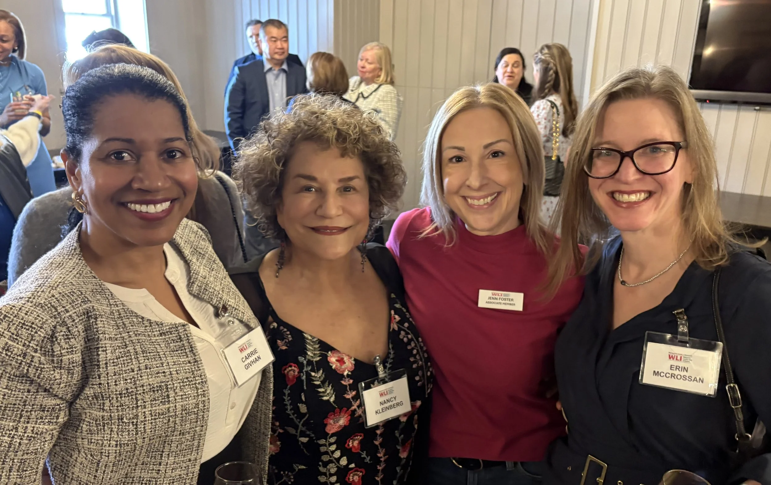 Carrie, Nancy, Jenn, and Erin at the Montco Women's Leadership Initiative