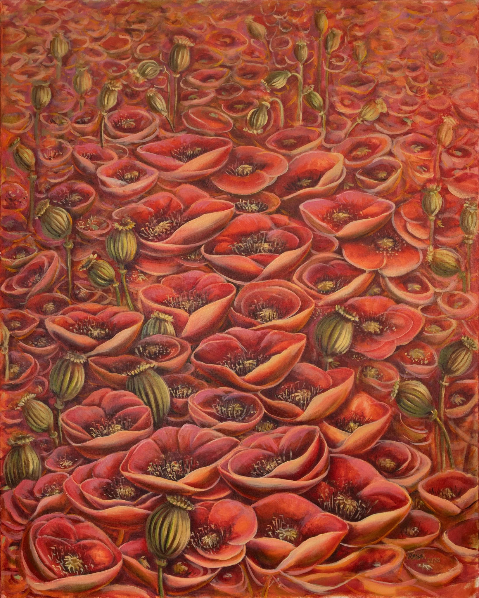 La nuit d'opium #1, Oil on canvas, 60x48
