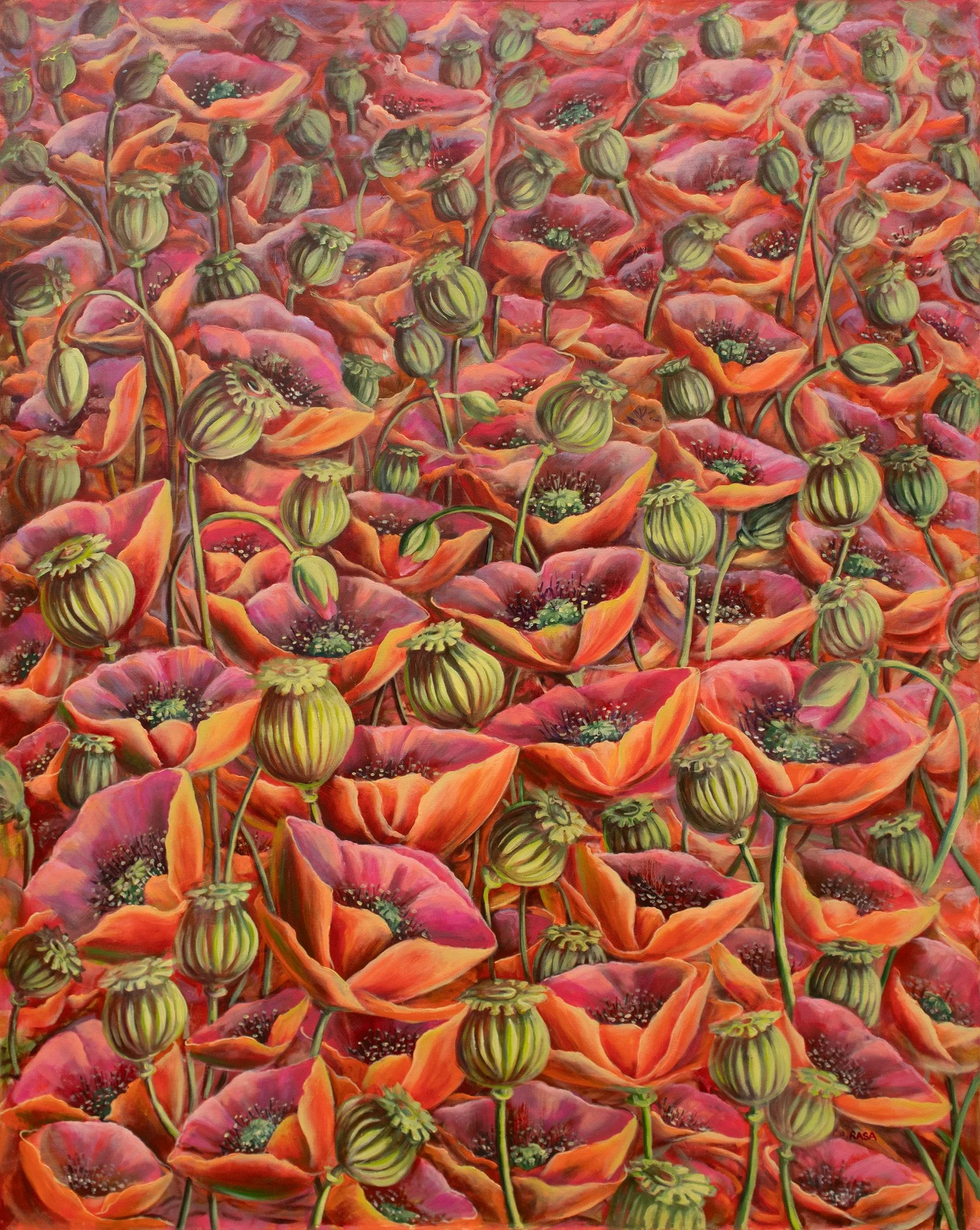 La nuit d'opium #2, Oil on canvas, 60x48