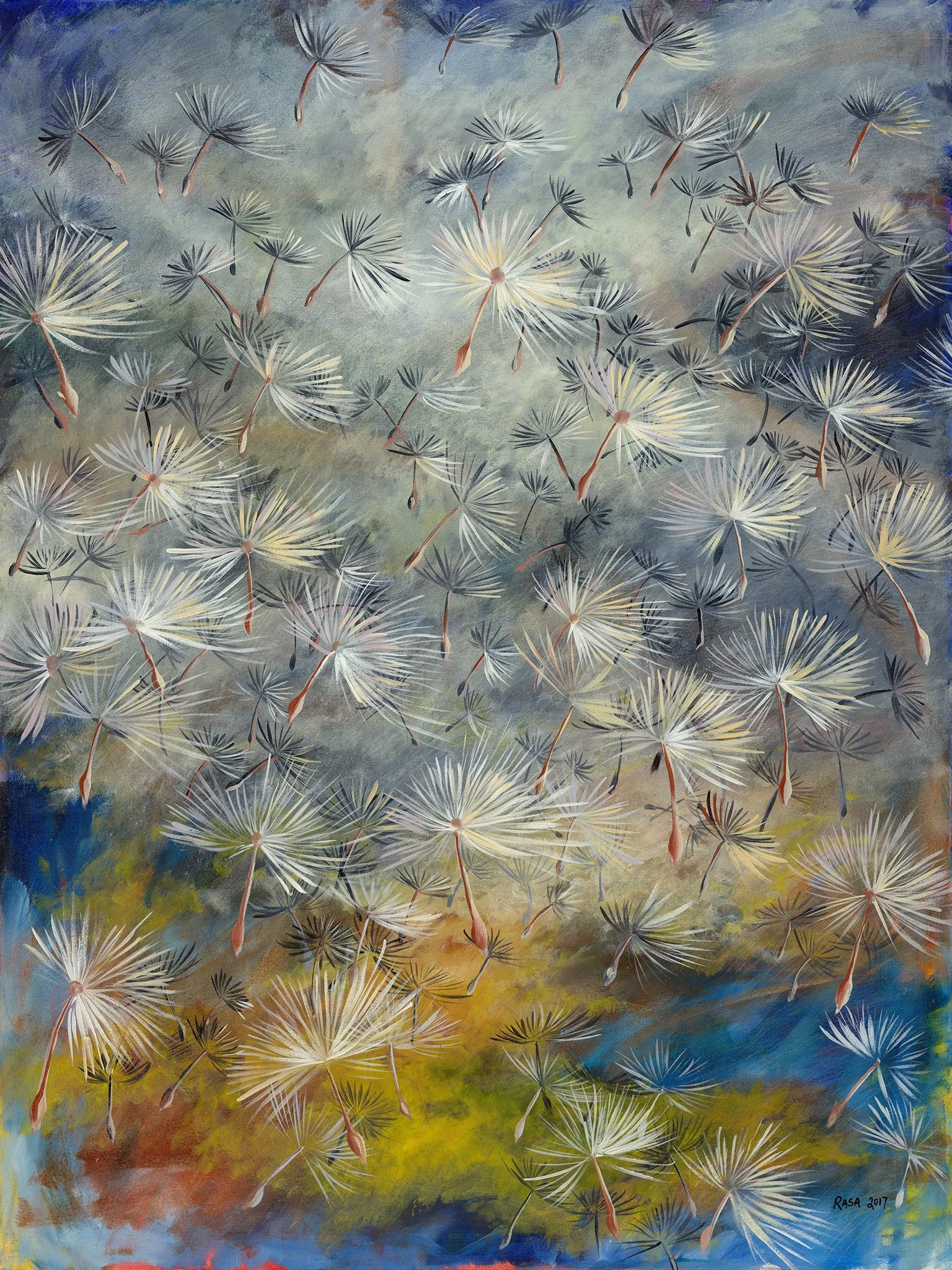 In Flight, Oil on canvas, 36x48