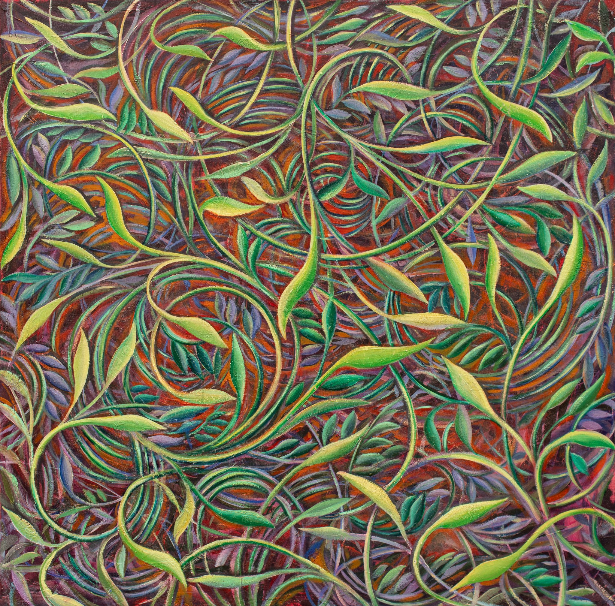Florae, Oil on canvas, 48×48