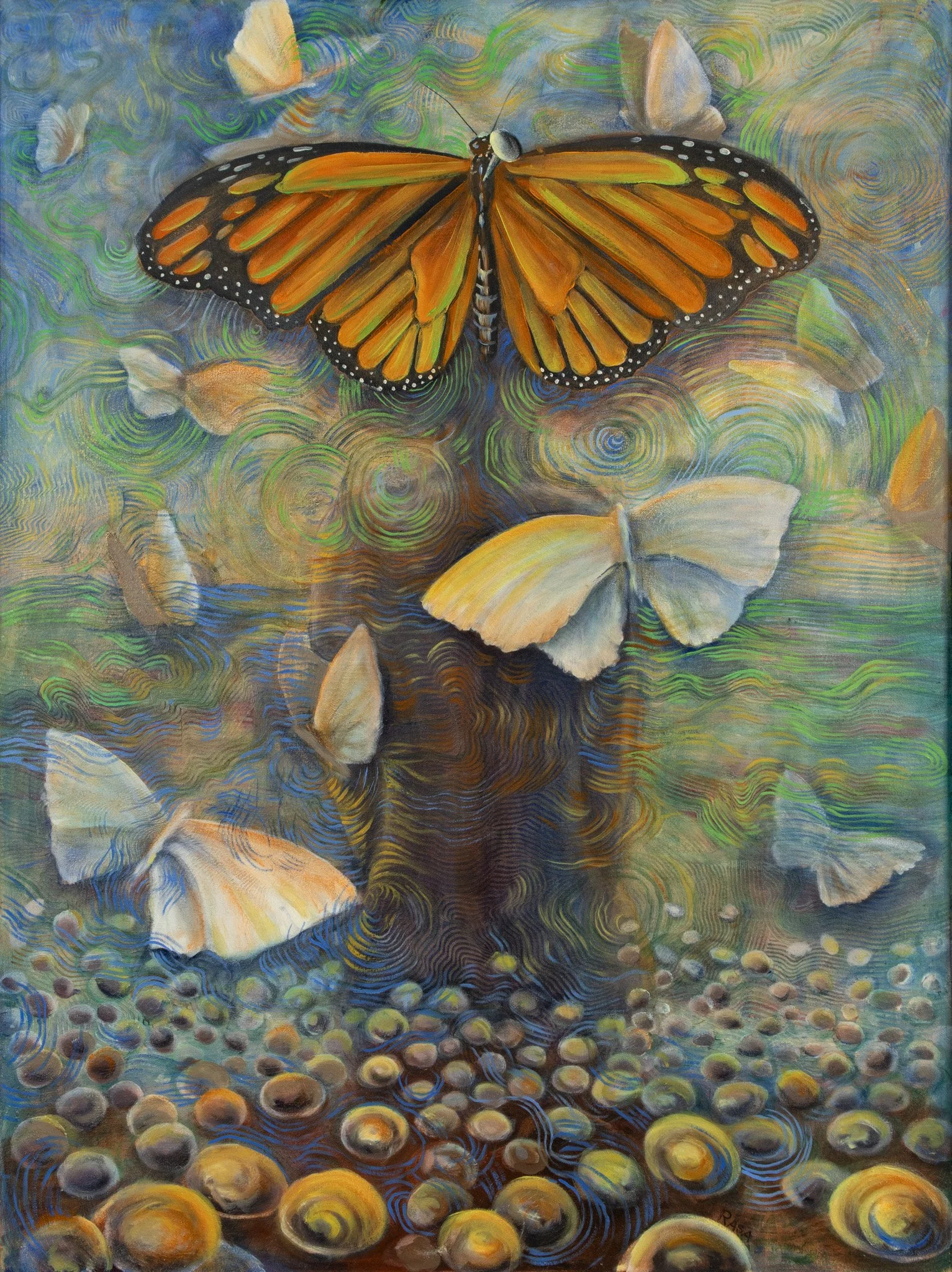 Pinned, Oil on canvas, 48x36