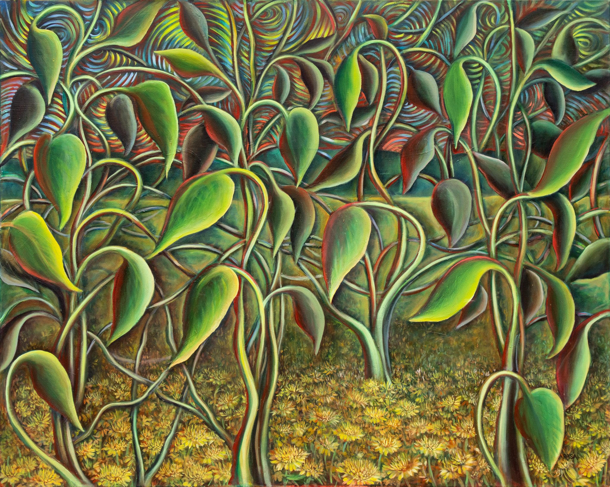 Ode to spring, Oil on canvas, 48x60