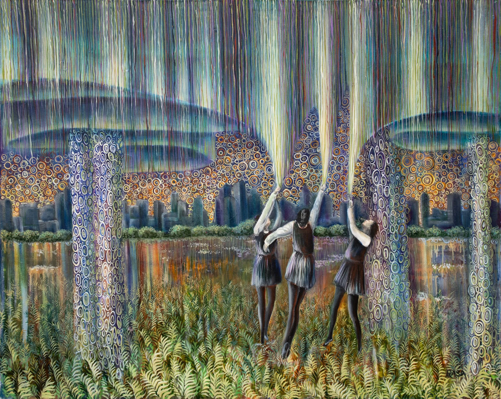 City aspirations, Oil on canvas, 48x60
