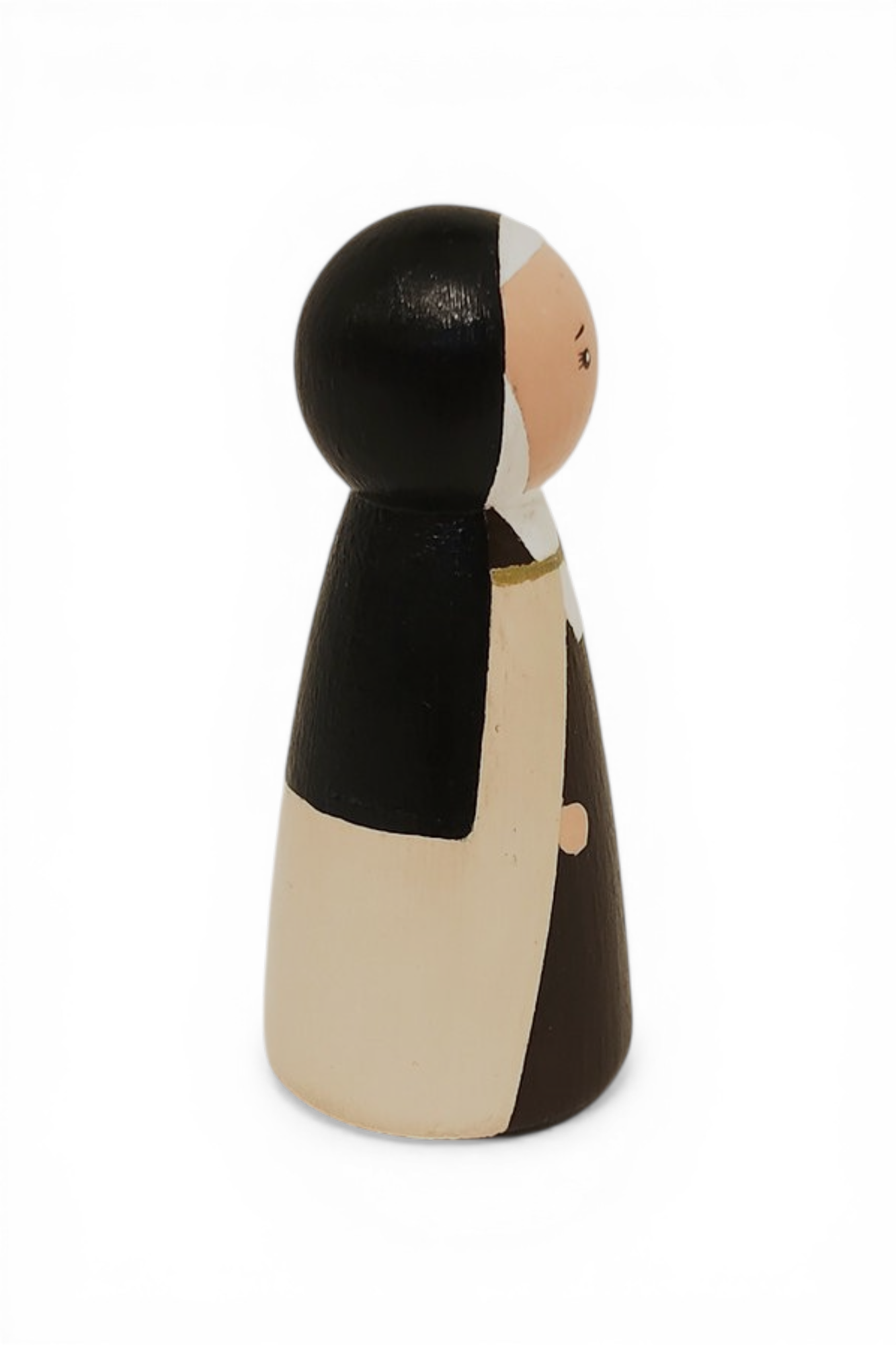 Wooden Peg Doll | St. Thérèse of Lisieux (Right)