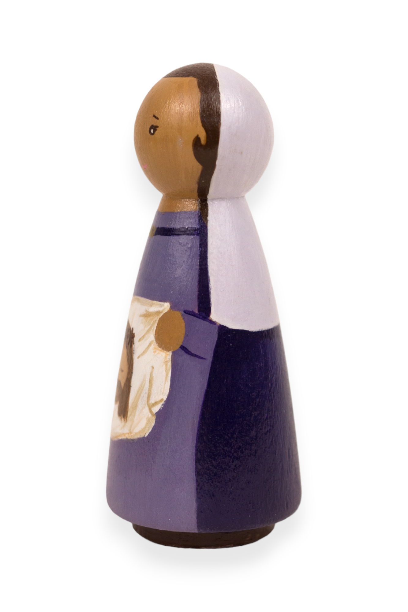 Wooden Peg Doll | St. Veronica (Left)