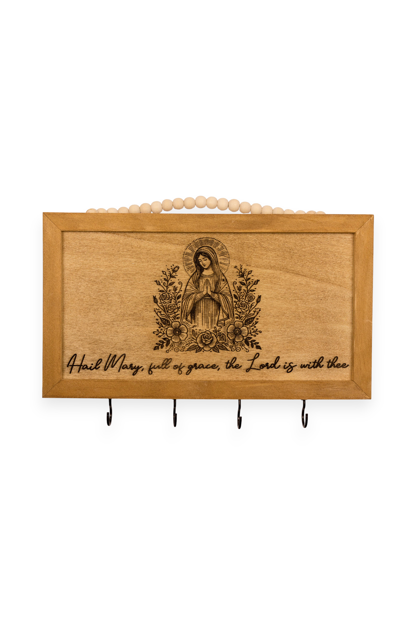 Engraved Rosary Hanger | Marian Rosary