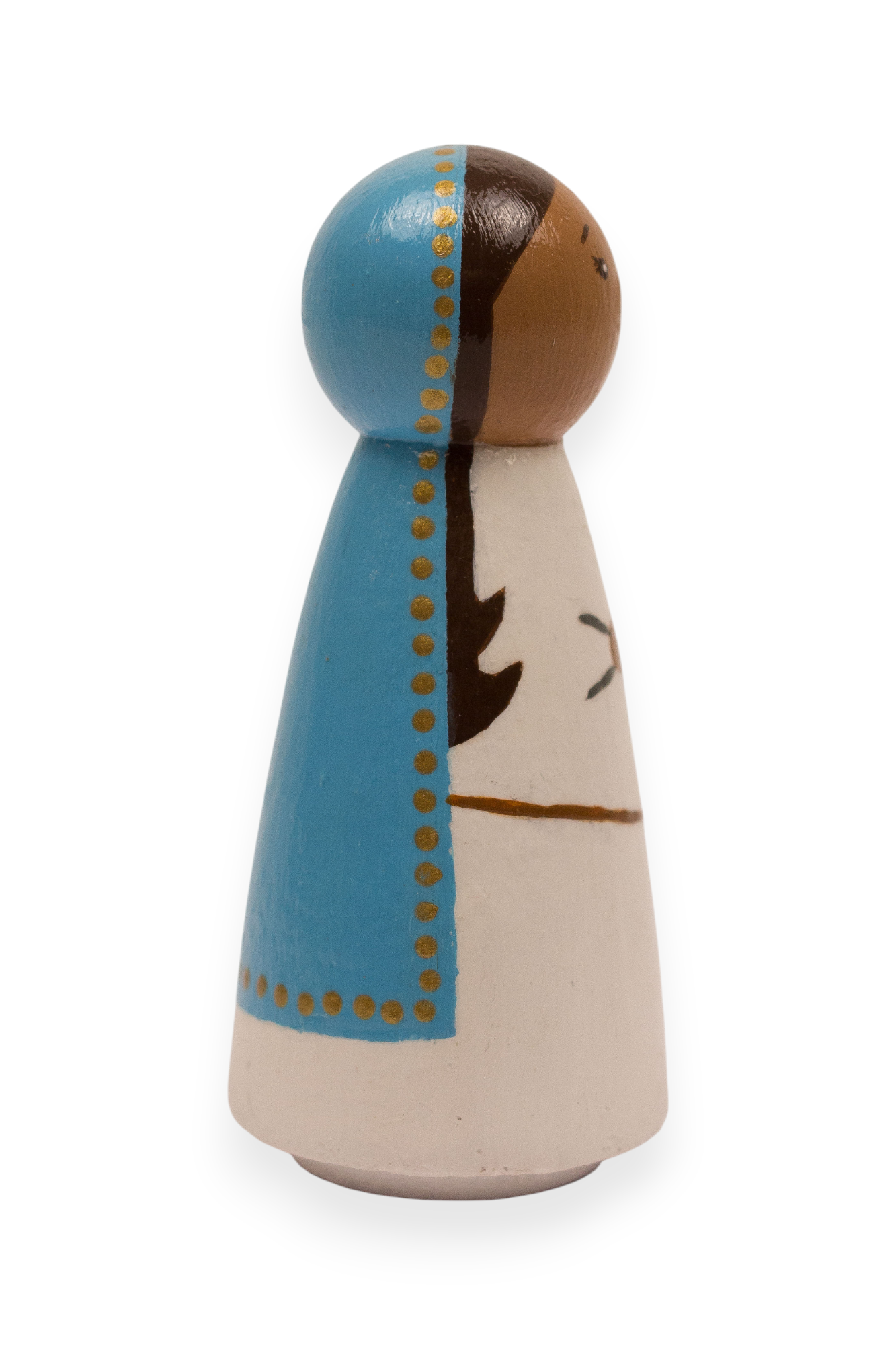 Wooden Peg Dolls | Mary, Mother of God Nativity (Right)