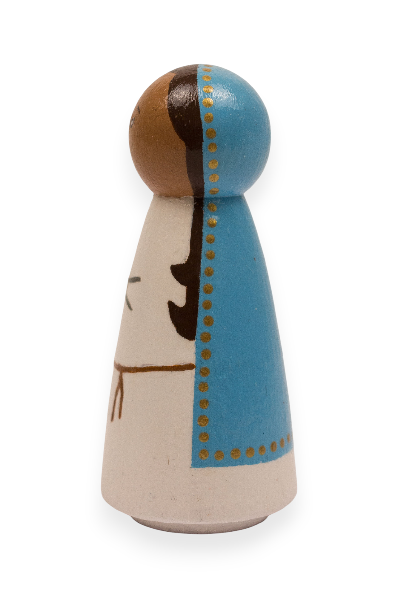 Wooden Peg Dolls | Mary, Mother of God Nativity (Left)