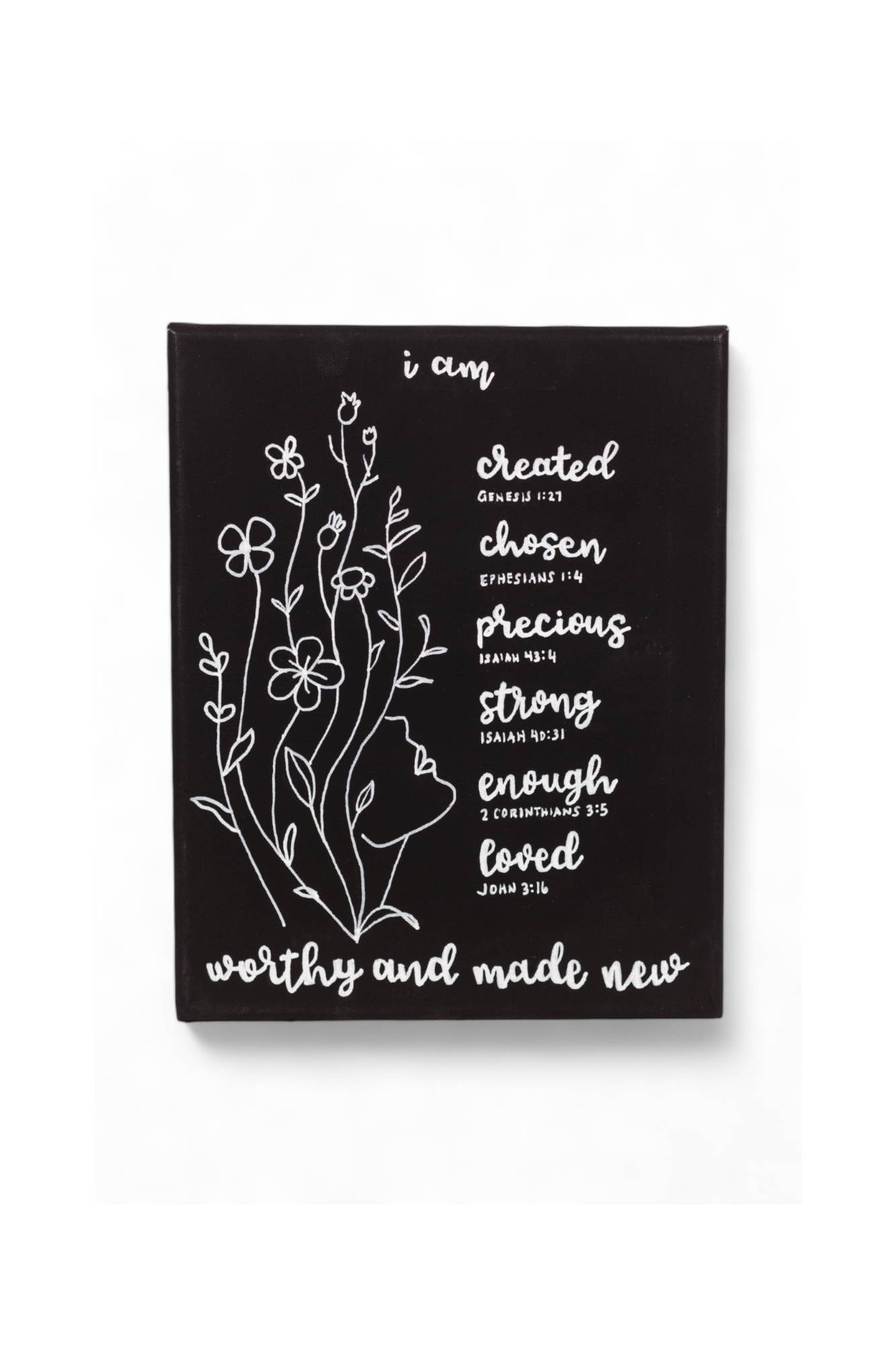 Hand Painted Canvas | Worthy and Made New