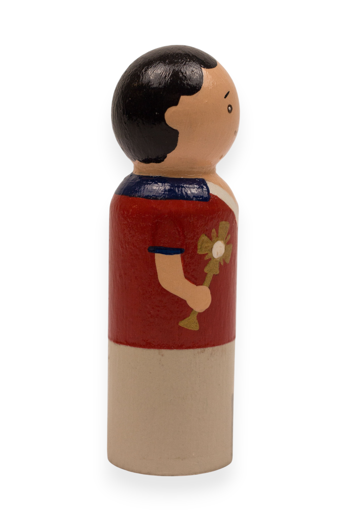 Wooden Peg Doll | St. Carlo Acutis (Right)