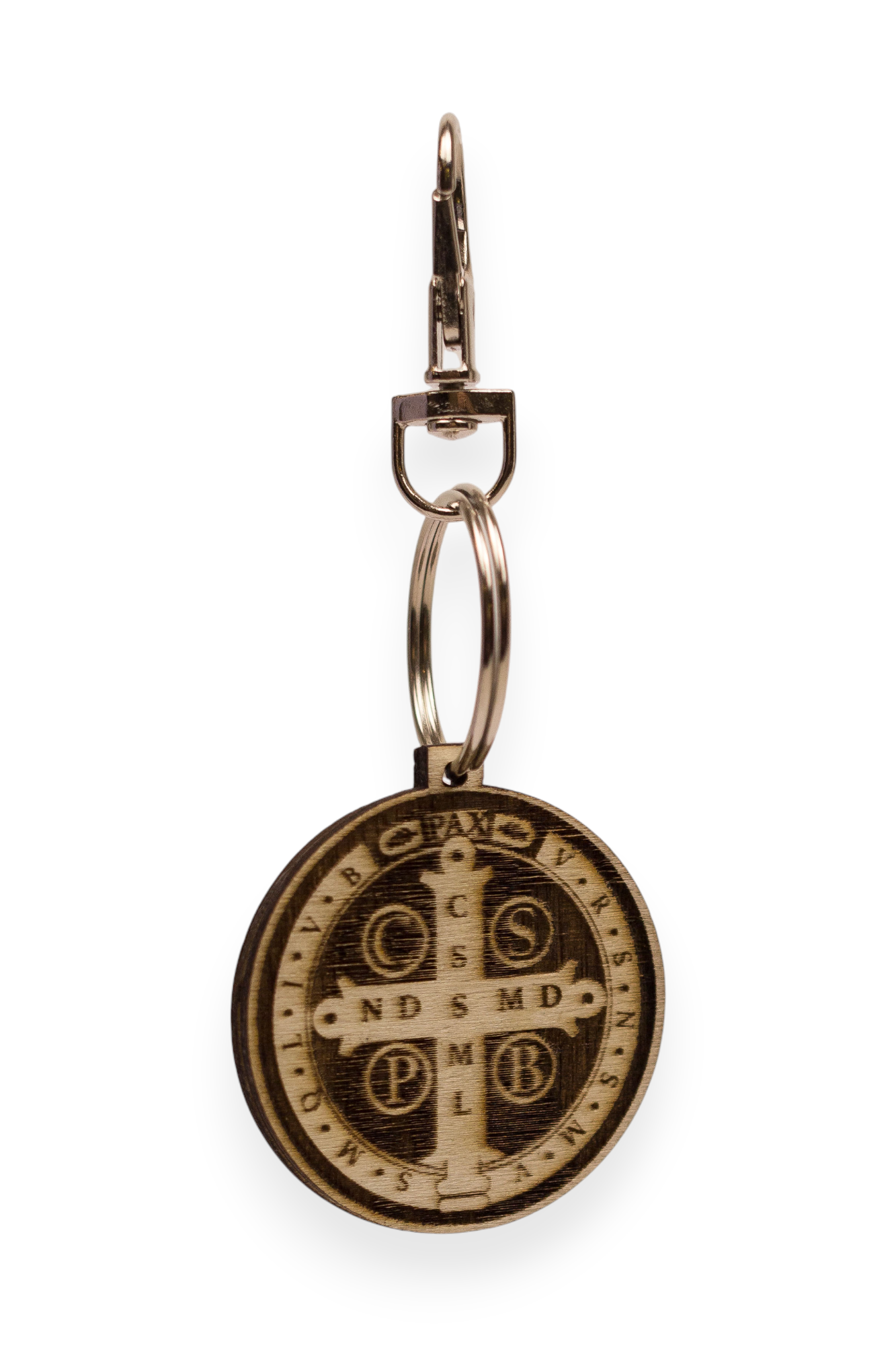Engraved Keychain | St. Benedict Medal (Back)