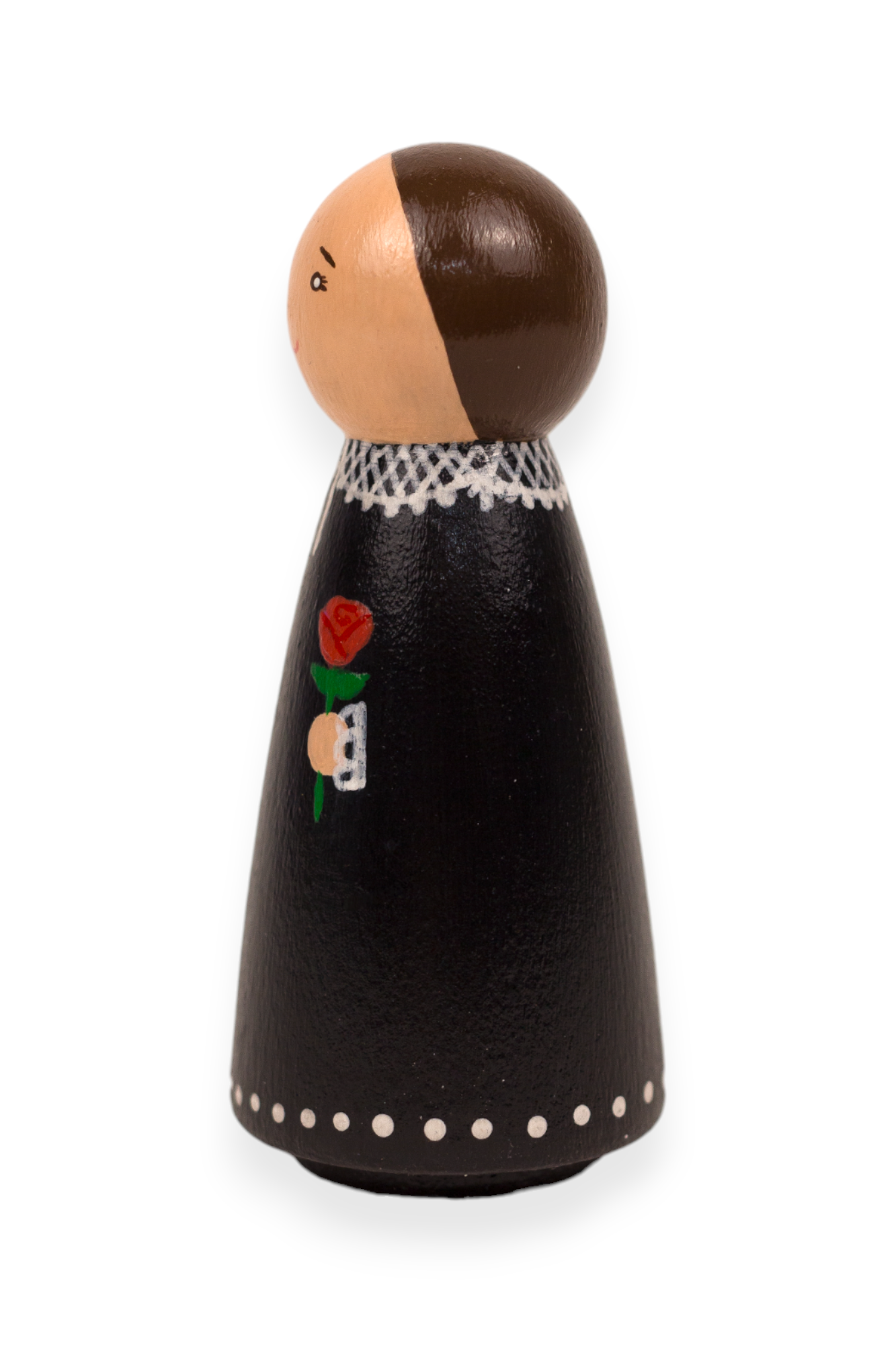 Wooden Peg Doll | St. Zélie Martin (Left)