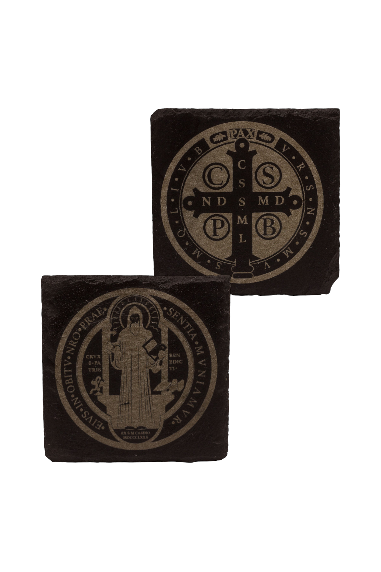 Slate Coasters | Laser Engraved (Set of 2)