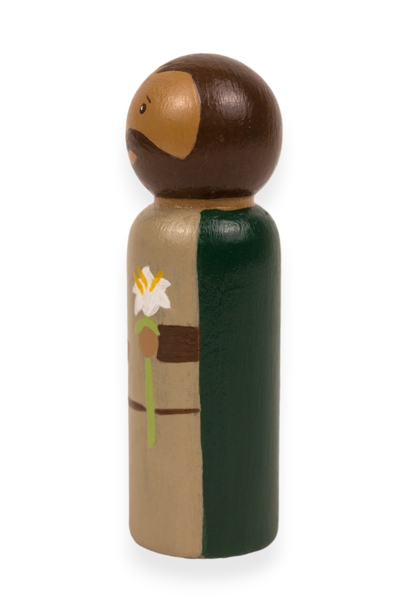 Wooden Peg Doll | St. Joseph (Left)