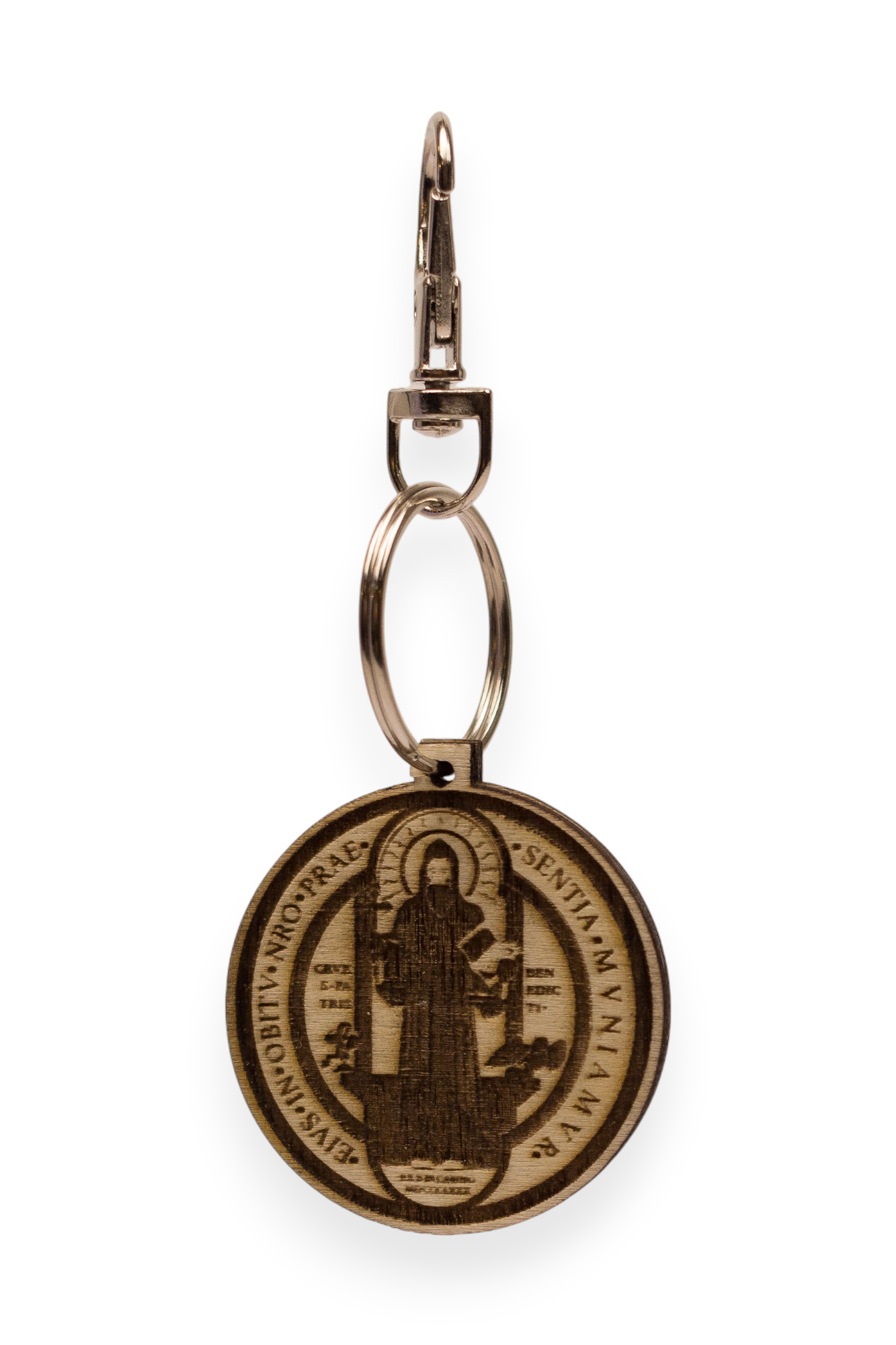 Engraved Keychain | St. Benedict Medal (Front)