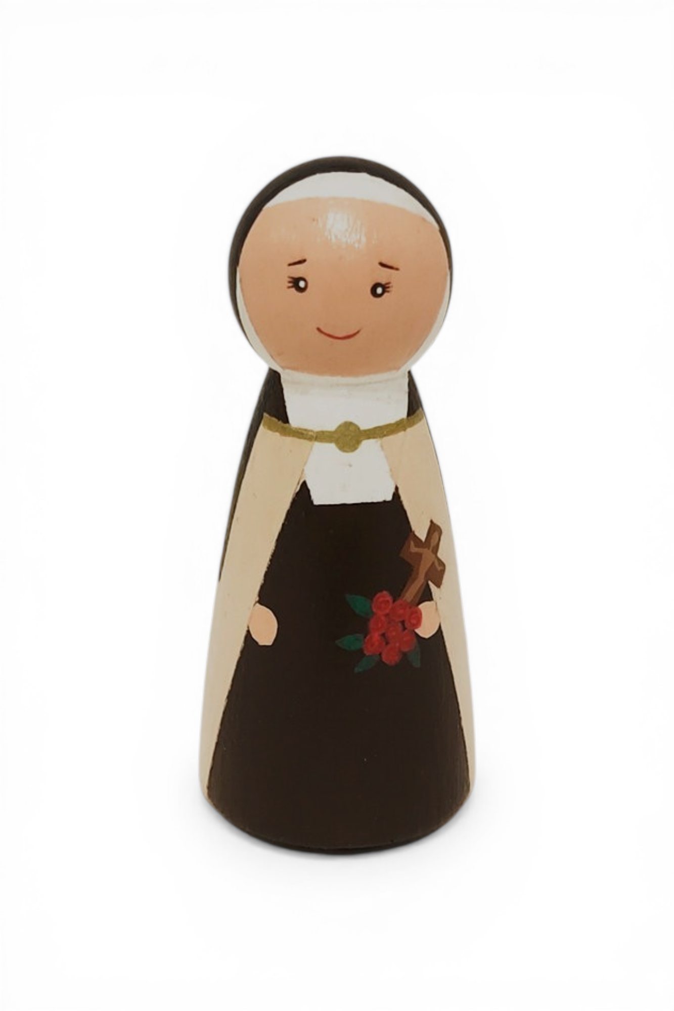 Wooden Peg Doll | St. Thérèse of Lisieux