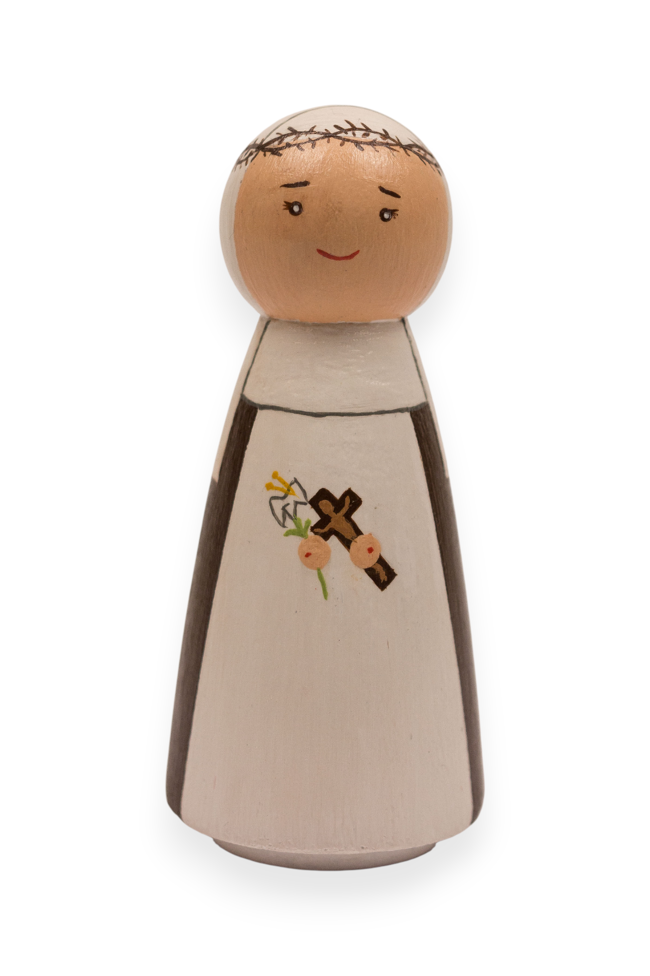 Wooden Peg Doll | St. Catherine of Siena