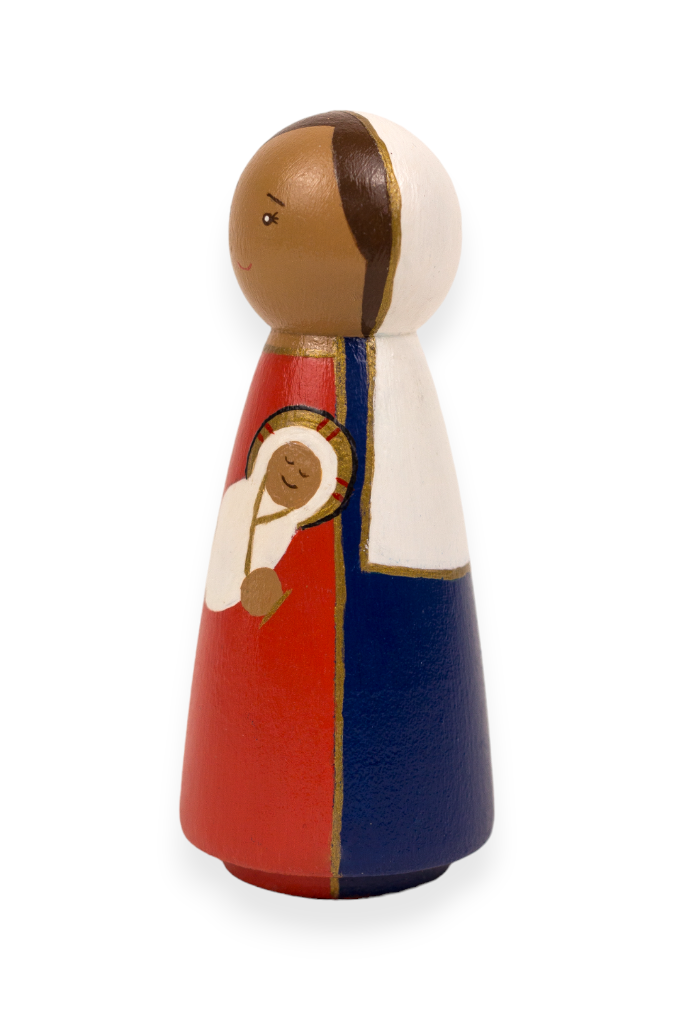 Wooden Peg Doll | Mary, Mother of God (Left)