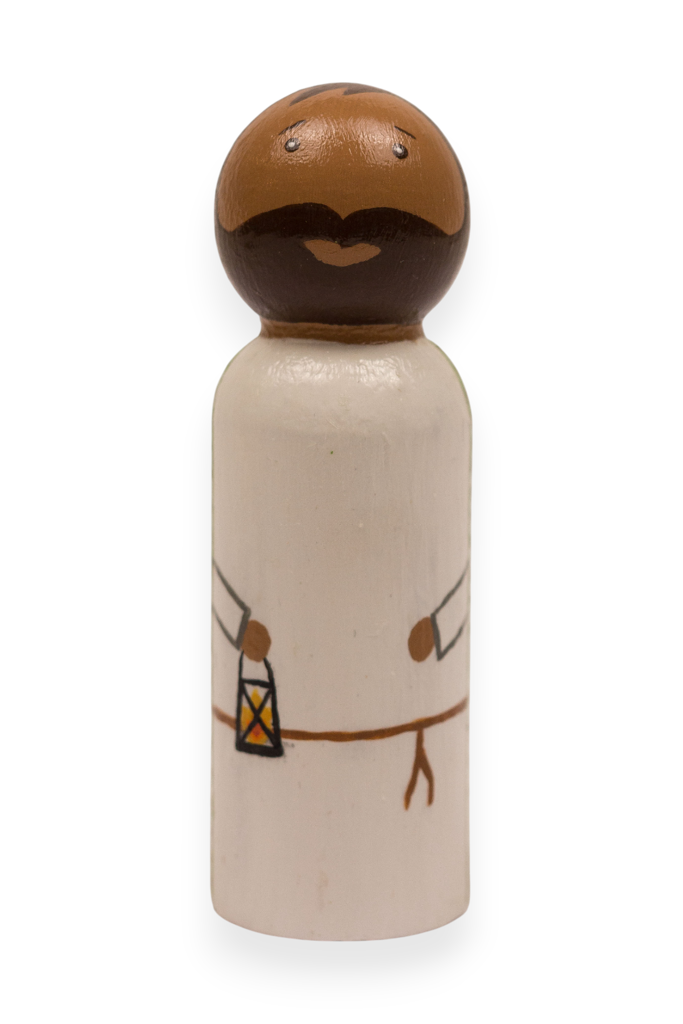 Wooden Peg Dolls | St. Joseph Nativity (Front)