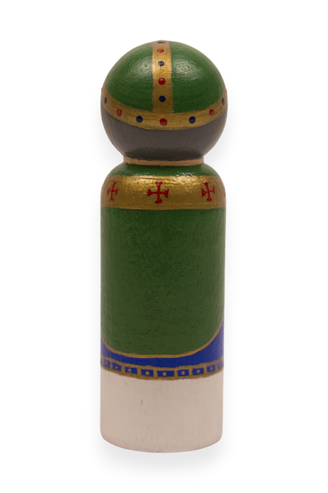 Wooden Peg Doll | St. Patrick (Back)