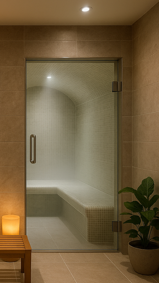 custom steam room install