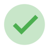 Green checkmark inside a circle indicating approval or correctness.