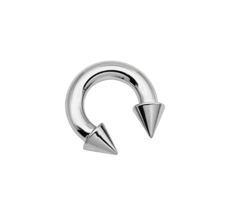 2g Spiked Barbell Septum Horseshoe