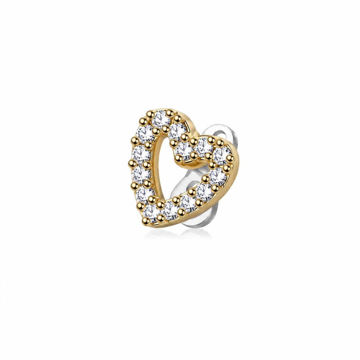 Dazzling Heart-Shaped Zirconia Dermal