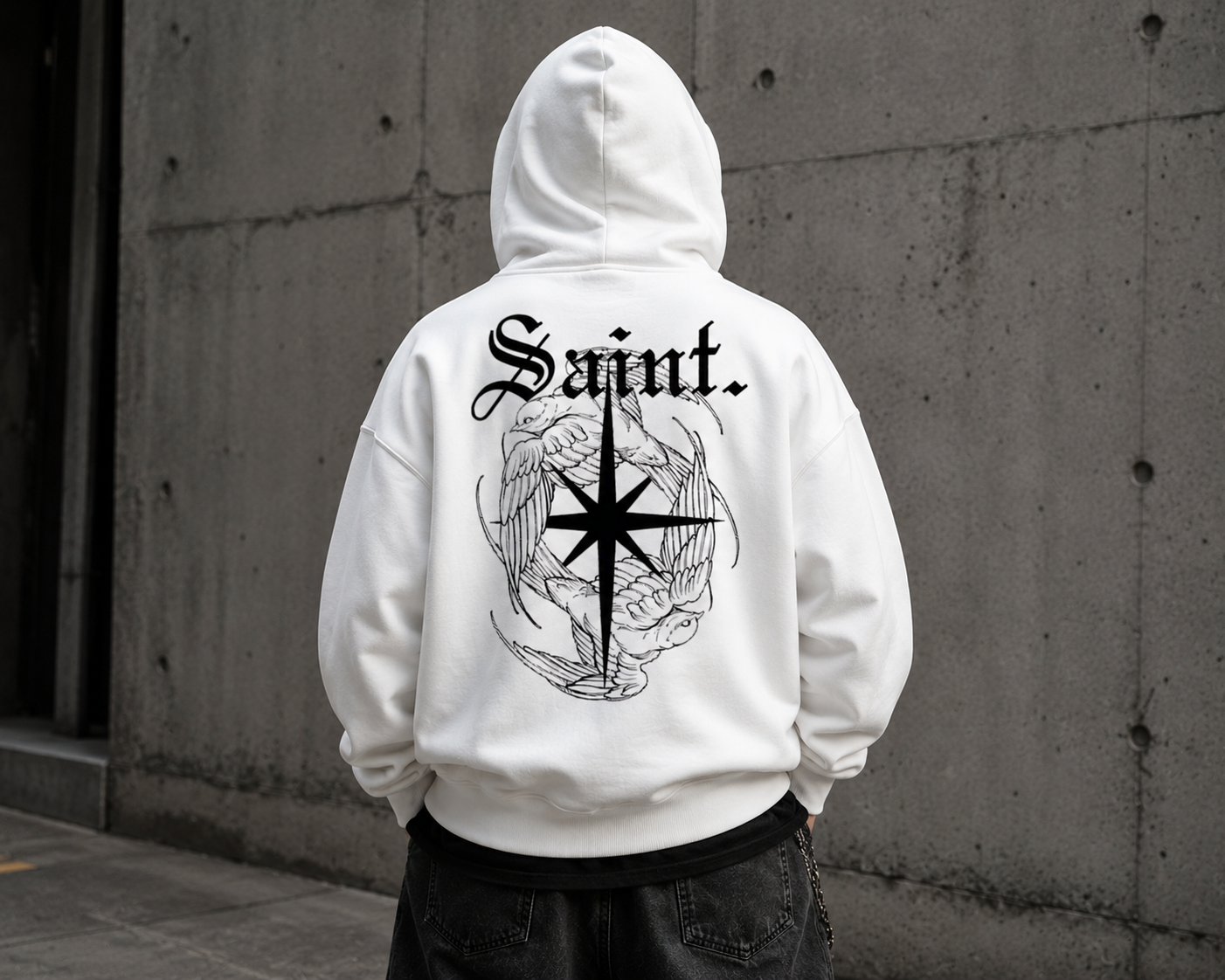 Grim's Saint Collection Hoodie White