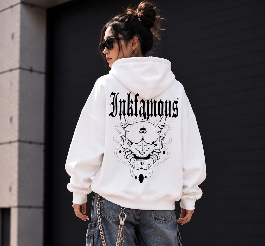 Inkfamous logo UniMask Hoodie