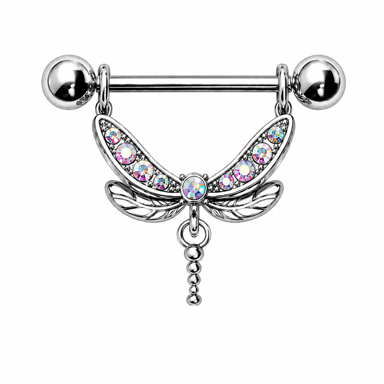 Dragonfly Nipple Ring Pair/Set of 2