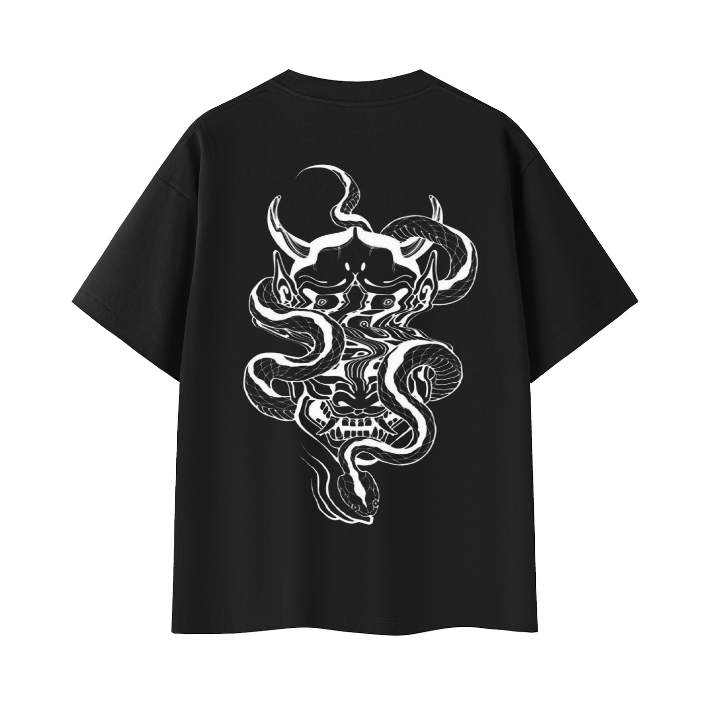 Inkfamous Trad Logo Liquified Snake Black T