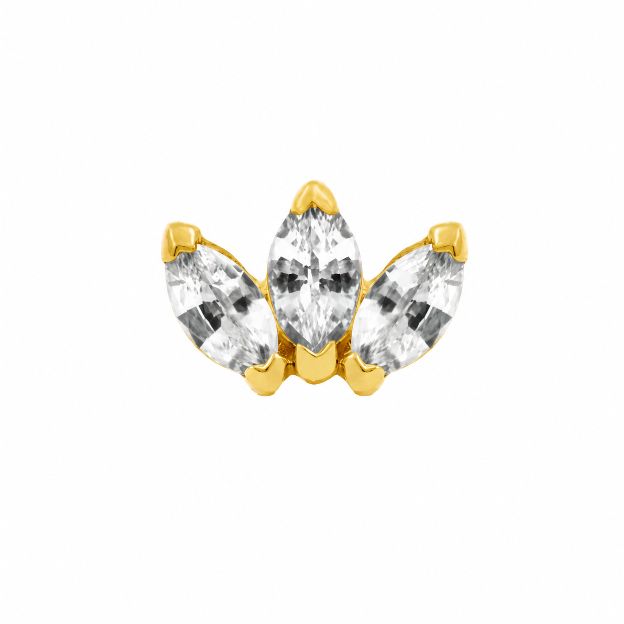 Junipurr Triple Marquise Fan CZ