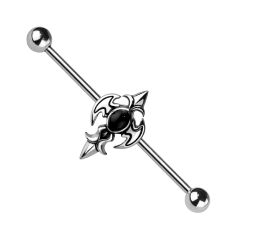 Gothic Elegance Industrial Barbell